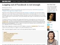 Australian blogger's research: even when logged out, you are still being tracked by Facebook