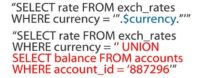 Stealing exchange rate data