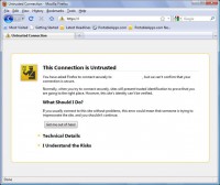 ‘Untrusted Connection’ Firefox warning