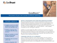 GeoTrust provides the option of buying a certificate authority