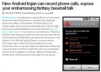 Report on Android trojan intercepting victim’s communication