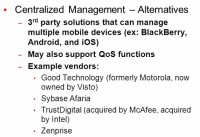 Alternatives to centralized management