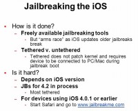 iOS jailbreaking process details