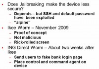 Security impact instances due to jailbreaking