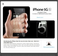 Fake site about inexistent new iPhone