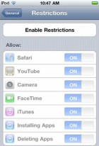 Enabling Restrictions