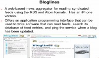 Features of the Bloglines service