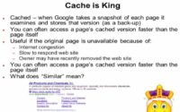Explaining Google cache and its importance