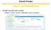 'Email Finder' service in a nutshell