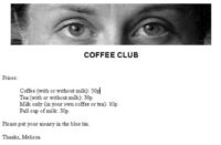 Picture of eyes on coffee machine makes people pay more diligently
