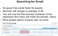 Pitfalls and drawbacks of available email search services