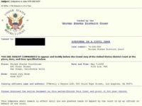 Subpoena scam email