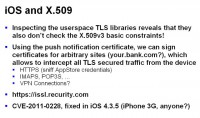 Userland security issue in older iOS versions