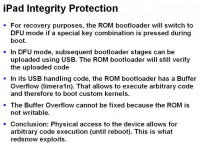 iPad’s DFU mode vulnerabilities may expose the device to malicious code execution