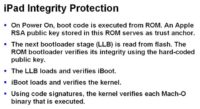 iPad boot stages in the context of device integrity assurance