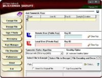 'Mujahideen Secrets' main GUI snapshot