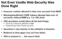 Non-customized vanilla for iOS appliance has security flaws as well