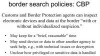 Somewhat blurred policies of CBP