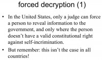 Legal aspects of disclosing password data