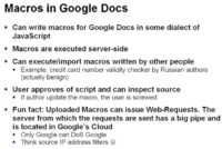 Google Docs from security perspective