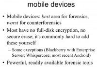 Mobile devices – not really secure