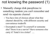 Strategy of not knowing the password