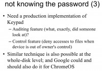 Further considerations about Kaypad's techniques and features