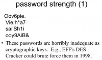 Password strength might be deceptive