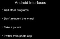 Android interfaces in a nutshell