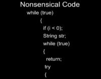 The odd-looking code