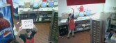 Security cameras in the pizza place