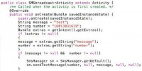 Code sample for SMSbroadcastr