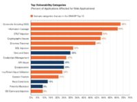 Prevalent web app vulnerability classes by percentage