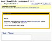 Birthday greeting from Army.com