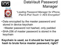 DataVault Password Manager features