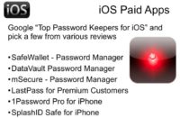 Popular paid password keepers for iOS