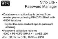 Strip Lite – Password Manager details