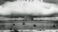 First atom bomb explosion in history