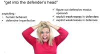 Think like a defender