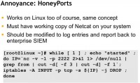 HoneyPorts, Linux-wise