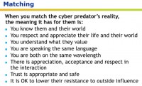 Matching cyber predator’s reality