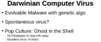Evolvable malware – spontaneous, or essentially the product of intelligent design?