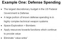 How expedient is the US defense spending?