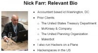 Nick Farr's biographic facts