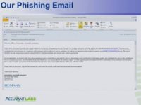 Phishing email mockup
