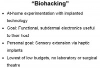 Goals of biohacking in a nutshell