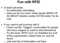 RFID: overall outcomes