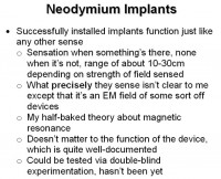 Neodymium implants: how it works and feels