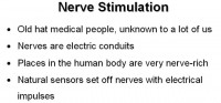 Common knowledge on nerve stimulation