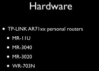 Supported hardware